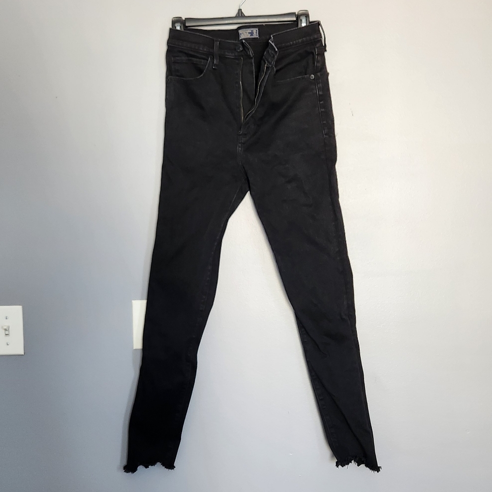 Abercrombie & Fitch Black Ultra High Rise Super Skinny Jeans
